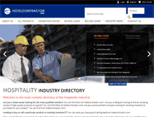 Tablet Screenshot of hotelcontractor.com
